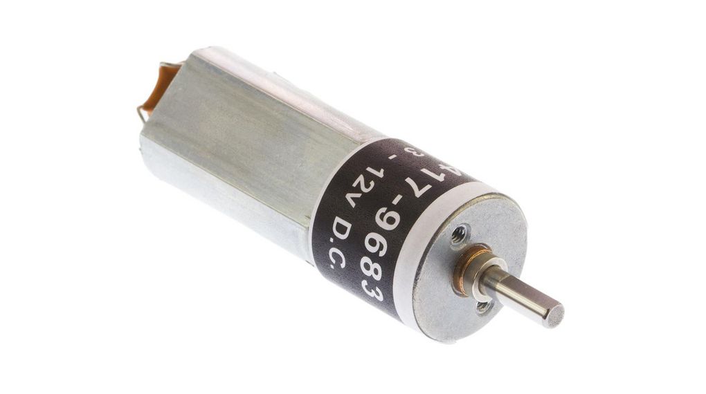 DC-motor med børste og girkasse 4:1 Planetarisk 12V 115mA 2Nmm 41.8mm